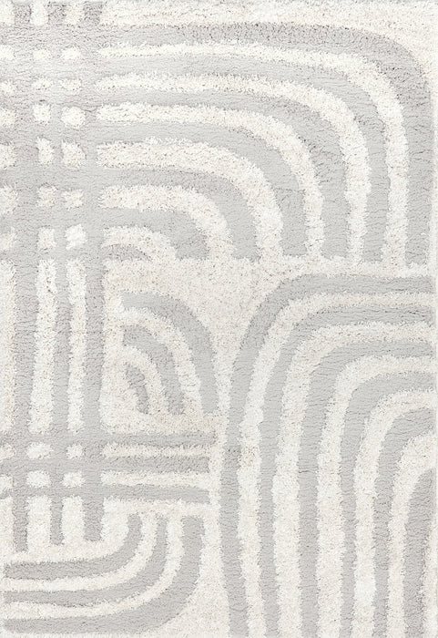 Beige Shag Area Rug 150x200 cm