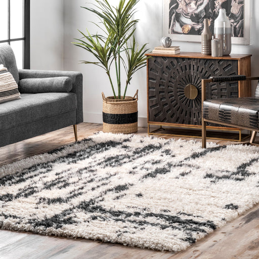 Beige Shag Area Rug for Cozy Home Spaces