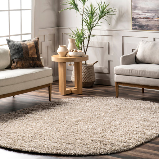 Beige Shag Area Rug for Stylish Home Décor