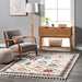 Beige Shag Diamond Area Rug 120x180 cm