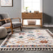 Beige Shag Diamond Area Rug 120x180 cm