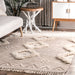 Beige Shaggy Marokkolainen ristikkomatto 120x180 cm