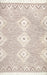 Tappeto Shaggy marocchino a reticolo beige 140x200 cm