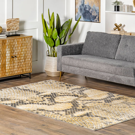 Beige Snake Texture Area Rug 120x180 cm