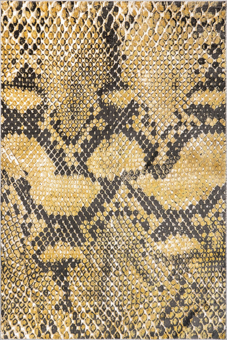 Beige Snake Texture Area Rug 120x180 cm