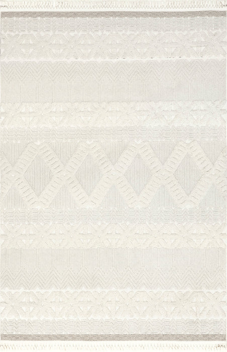 Beige Snowflakes Area Rug for Home Decor 150x240 cm