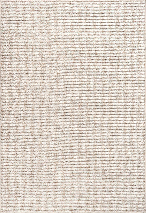 Beige Solid Texture Area Rug 120x180 cm