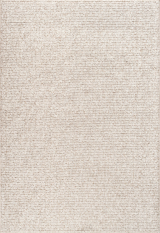 Beige Solid Texture Area Rug 120x180 cm