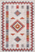 Beige Southwestern Diamond Machine Washable Area Rug