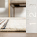 Beige Striped Area Rug for Modern Interiors