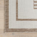 Beige Striped Indoor Outdoor Area Rug 120 cm x 180 cm