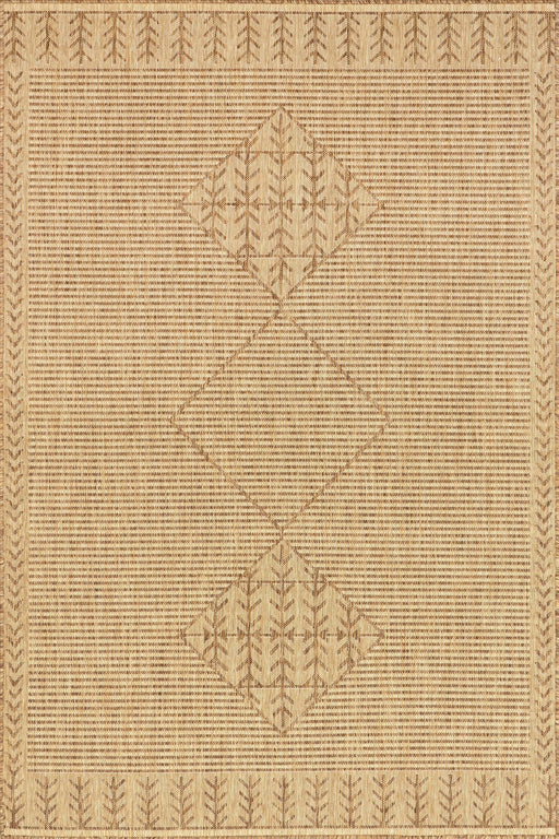 Beige Striped Indoor Outdoor Area Rug for Any Space