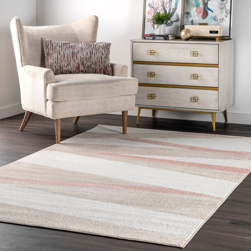 Beige Textured Area Rug For Cozy Home Design