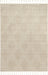 Beige Textured Diamond Pattern Area Rug 152x244 cm