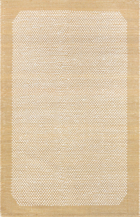 Beige Textured Farmhouse Area Rug 120x180 cm