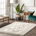 Beige Textured Farmhouse Area Rug 140x200 cm