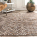 Beige Trellis Area Rug 120x180 cm