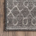 Beige Trellis Area Rug 150x210 cm for High-Traffic Spaces