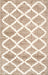 Beige Trellis Area Rug 160 cm for Living Room