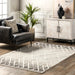 Beige Trellis Area Rug 160x230 cm