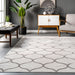 Beige Trellis Area Rug 160x230 cm