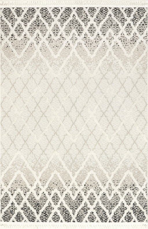 Beige Trellis Area Rug 160x230 cm