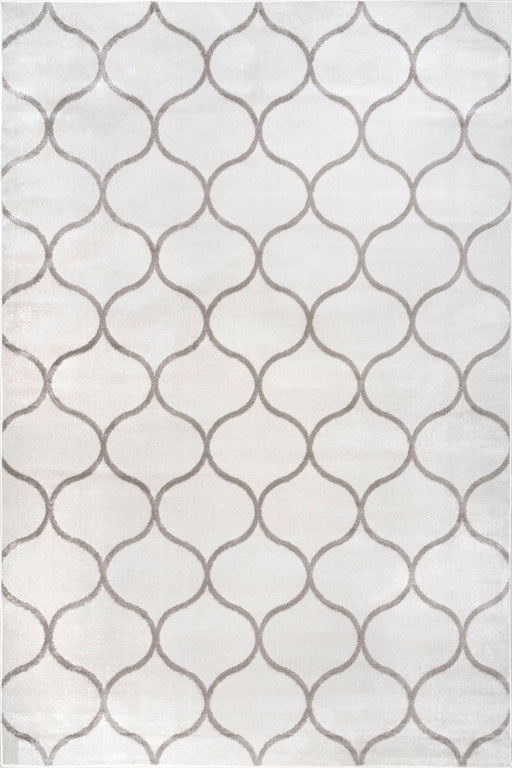 Tappeto a traliccio beige 160x230 cm