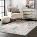 Beige Trellis Area Rug for Contemporary Home Décor