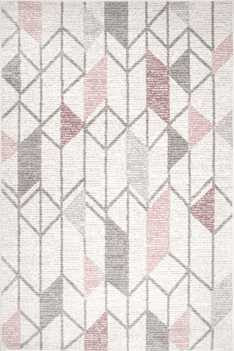 Beige Trellis Area Rug for Contemporary Home Décor