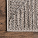 Beige Trellis Area Rug for Indoor and Outdoor Use