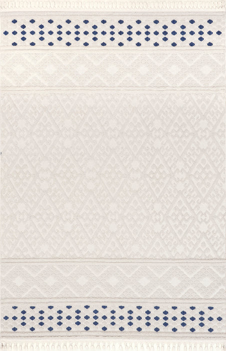 Beige Trellis Area Rug for Living Room and Bedroom