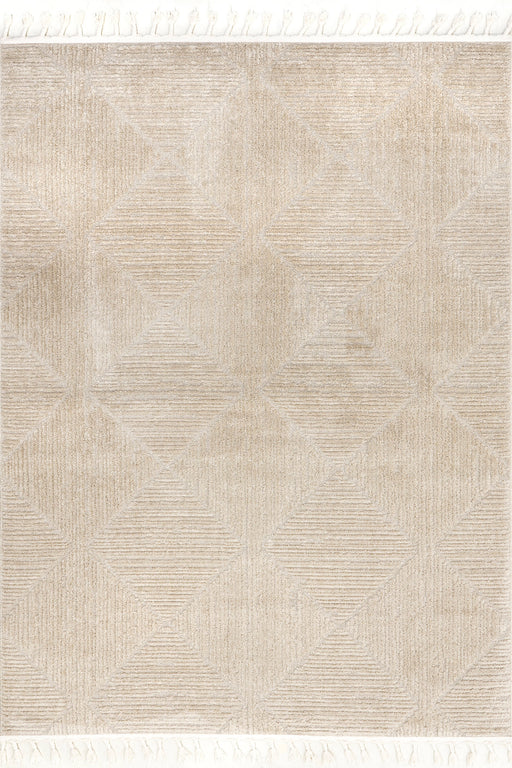 Beige Trellis Area Rug for Modern and Traditional Decor