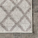 Beige Trellis Area Rug for Rustic Decor