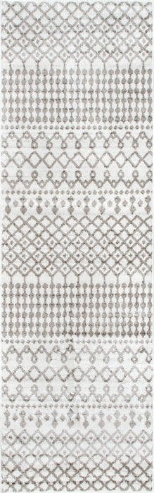 Beige Trellis Area Rug for Rustic Decor