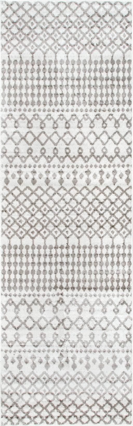 Beige Trellis Area Rug for Rustic Decor