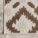 Beige Trellis Indoor Outdoor Area Rug 120x180 cm