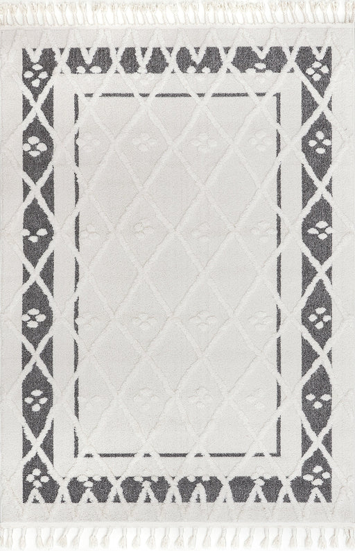 Beige Trellis Pattern Area Rug 120x180 cm