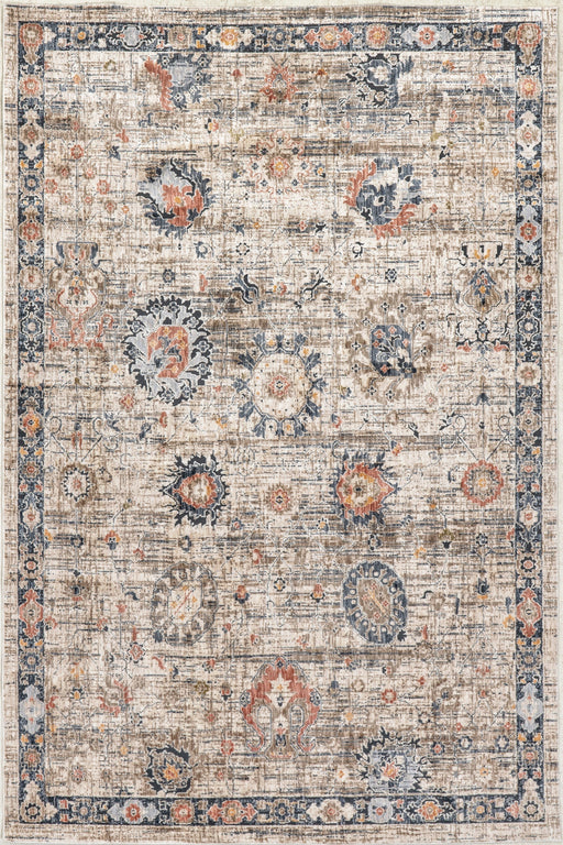 Beige Vintage Area Rug for High-Traffic Spaces