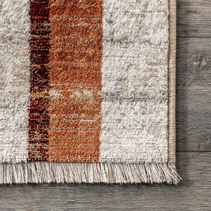 Beige Vintage Geometric Area Rug 150x230 cm