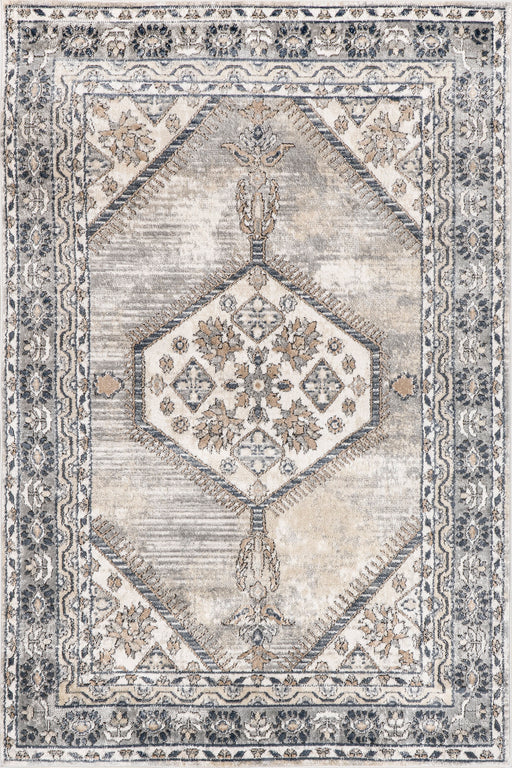 Beige Vintage Medallion Area Rug 150 cm x 240 cm