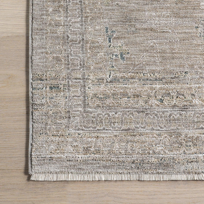 Beige Vintage Medallion Area Rug 150x210 cm