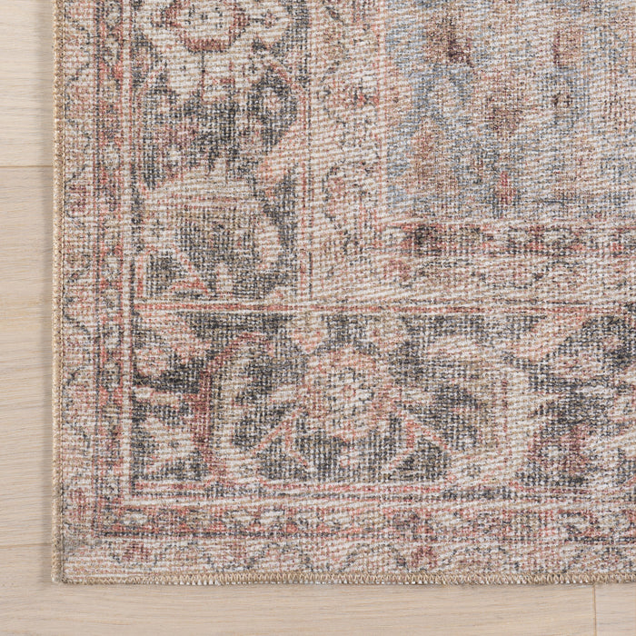 Beige Vintage Medallion Area Rug 160 cm