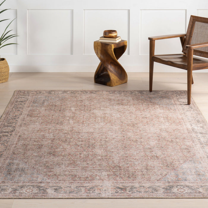 Beige Vintage Medallion Area Rug 160 cm