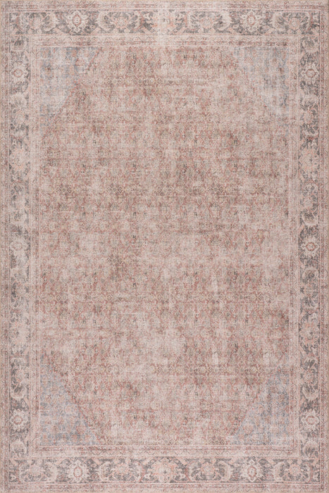 Beige Vintage Medallion Area Rug 160 cm