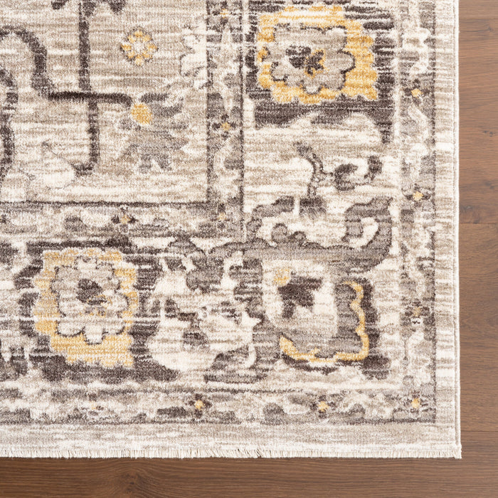 Tappeto con medaglione vintage beige 160x230 cm