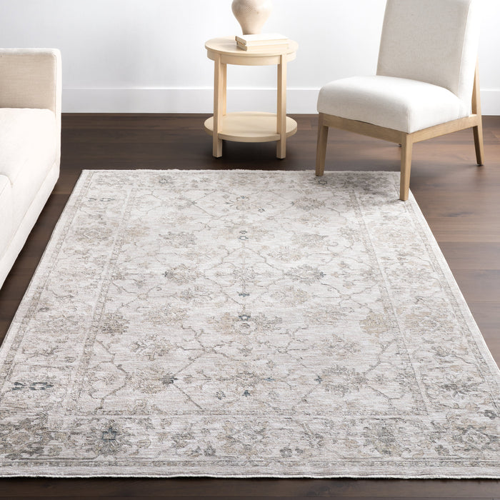 Beige Vintage Medallion Area Rug 160x230 cm