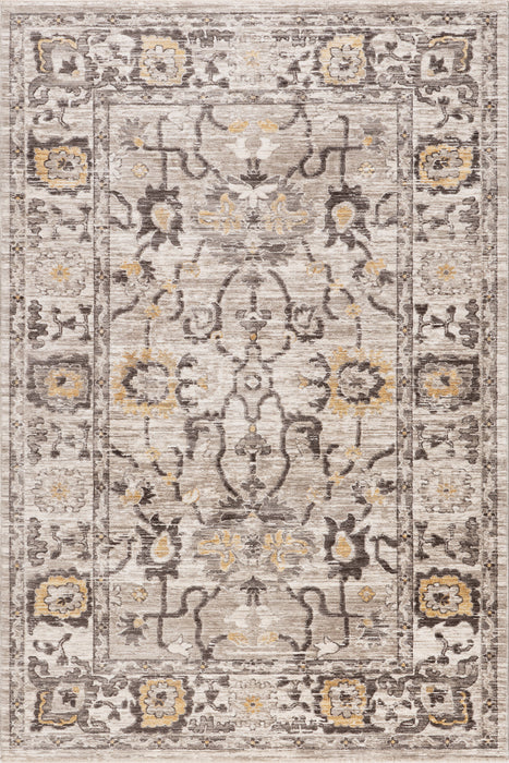 Tappeto con medaglione vintage beige 160x230 cm