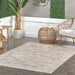 Beige Washable Indoor Outdoor Area Rug 152x244 cm