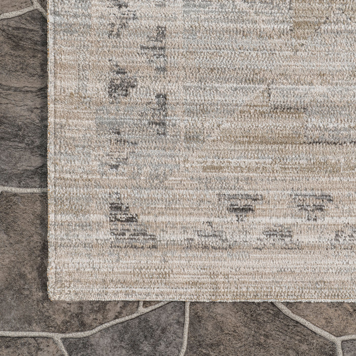 Beige Washable Indoor Outdoor Area Rug 152x244 cm