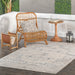 Beige Washable Indoor Outdoor Area Rug for Home Decor